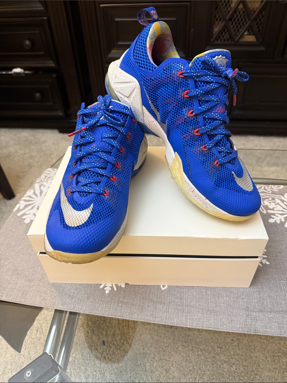 Men's Blue Mesh Performance Sneakers - Brand Unknown
